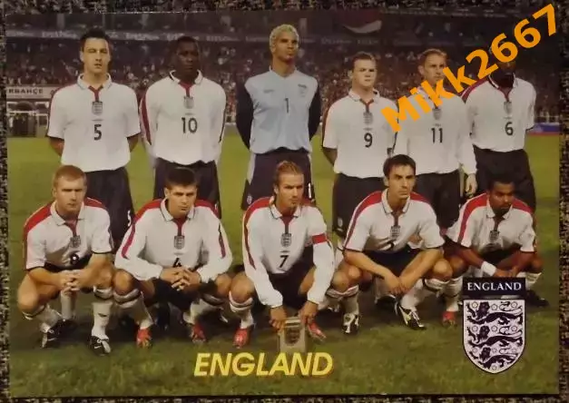 Сборная команда ENGLAND / АНГЛИЯ, В мире ФУТБОЛА- 345