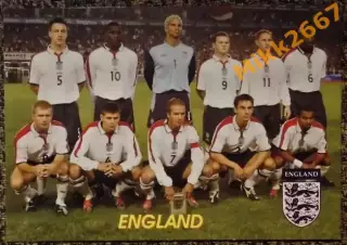 Сборная команда ENGLAND / АНГЛИЯ, В мире ФУТБОЛА- 345