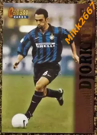 Youri DJORKAEFF. Коллекция Panini Calcio 99 Cards