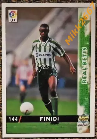 Gheorge FINIDI. Коллекция MUNDICROMO Испанская Лига 1998-1999