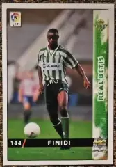 Gheorge FINIDI. Коллекция MUNDICROMO Испанская Лига 1998-1999
