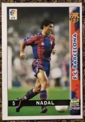 Miguel A. NADAL Homar. Коллекция MUNDICROMO Испанская Лига 1998-1999