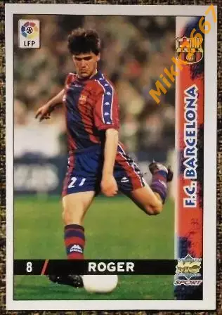 ROGER Garcia i Junyent. Коллекция MUNDICROMO Испанская Лига 1998-1999