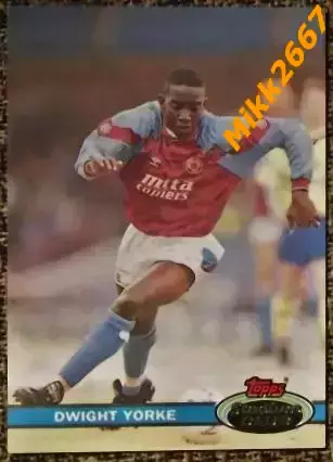 Dwight YORKE. Коллекция TOPPS Stadium Club Английская Премьер-Лига 92-93