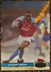 Dwight YORKE. Коллекция TOPPS Stadium Club Английская Премьер-Лига 92-93
