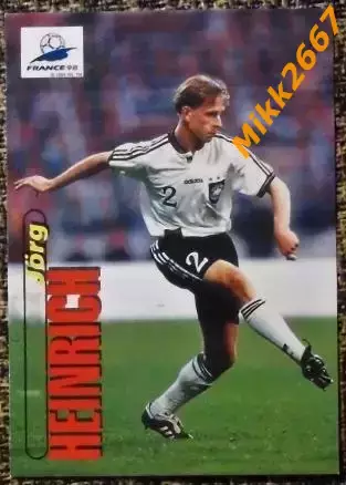 Jorg HEINRICH. Коллекция PANINI Чемпионат Мира 1998 (коллекционные карточки)