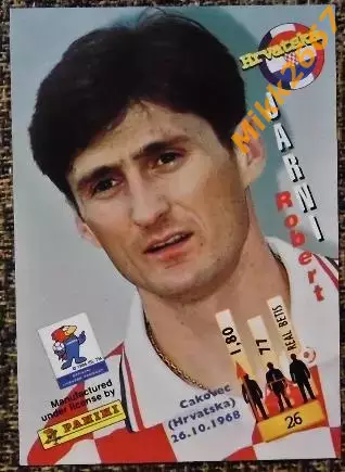 Robert JARNI. Коллекция PANINI Чемпионат Мира 1998 (коллекционные карточки) 1