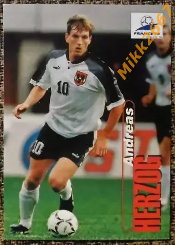 Andreas HERZOG. Коллекция PANINI Чемпионат Мира 1998 (коллекционные карточки)