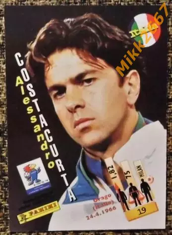 Alessandro COSTACURTA. Коллекция PANINI ЧМ 1998 (коллекционные карточки) 1