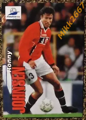 Ronny JOHNSEN. Коллекция PANINI Чемпионат Мира 1998 (коллекционные карточки)