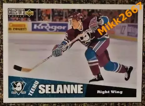 Teemu SELANNE. Коллекция Collector's Choice NHL 1996-1997