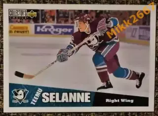 Teemu SELANNE. Коллекция Collector's Choice NHL 1996-1997
