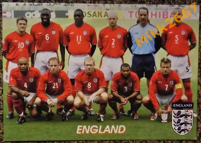 Сборная команда ENGLAND / АНГЛИЯ, В мире ФУТБОЛА- 166