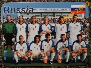 Календарик сборная Россия / Football Stars 2000