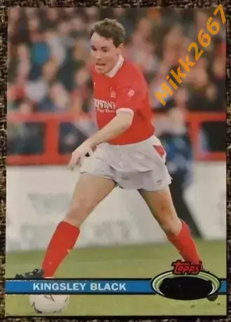 Kingsley BLACK. Коллекция TOPPS Stadium Club Английская Премьер-Лига 92-93