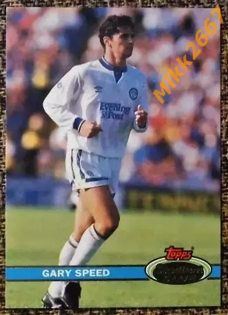 Gary SPEED. Коллекция TOPPS Stadium Club Английская Премьер-Лига 92-93