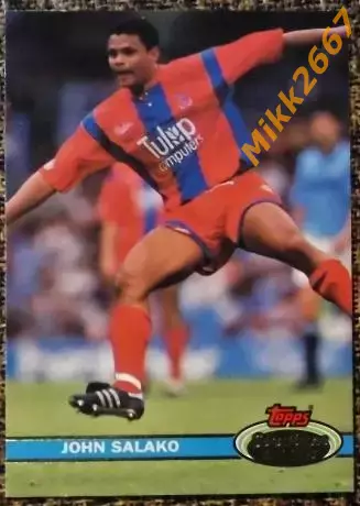 John SALAKO. Коллекция TOPPS Stadium Club Английская Премьер-Лига 92-93