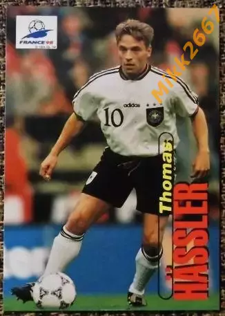Thomas HASSLER. Коллекция PANINI Чемпионат Мира 1998 (коллекционные карточки)