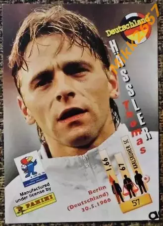 Thomas HASSLER. Коллекция PANINI Чемпионат Мира 1998 (коллекционные карточки) 1