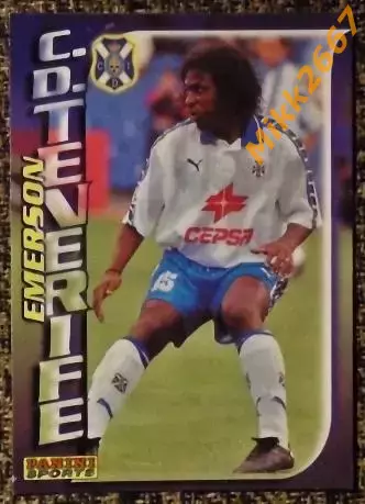 EMERSON Moise Costa. Коллекция PANINI Futbol 1998-1999