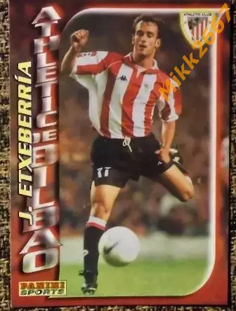 Joseba ETXEBERRIA Lizardi. Коллекция PANINI Futbol 1998-1999