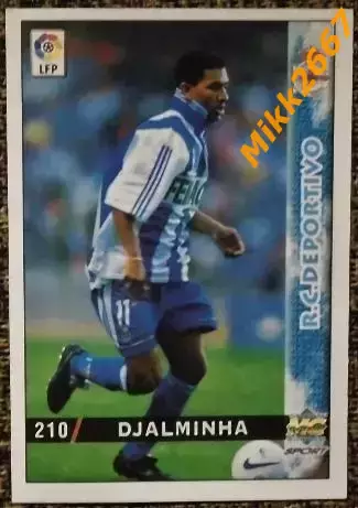 DJALMINHA. Коллекция MUNDICROMO Испанская Лига 1998-1999