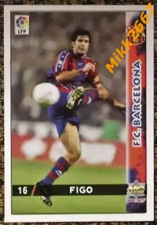 Luis FIGO. Коллекция MUNDICROMO Испанская Лига 1998-1999