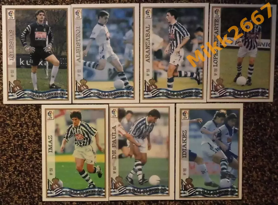 REAL SOCIEDAD. Коллекция MUNDICROMO Испанская Лига 1997-1998