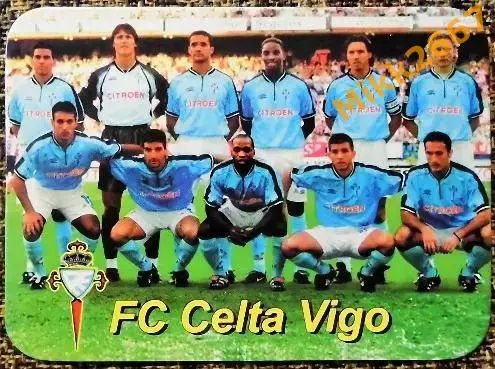 Календарик CELTA Vigo / СЕЛЬТА Виго (Испания) / В мире футбола 2001