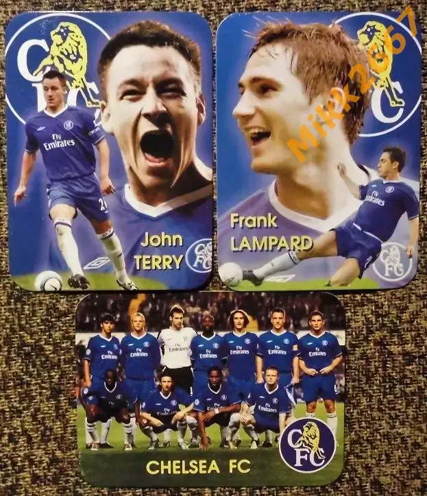 Календарики John TERRY, Frank LAMPARD, CHELSEA FC / В мире футбола 2006