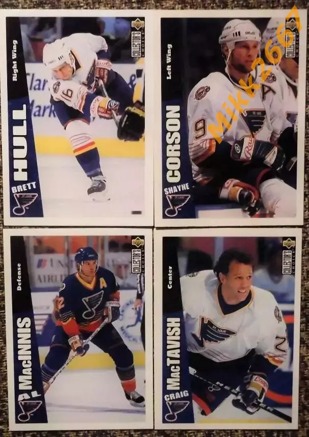 ST. LOUIS BLUES.Коллекция Collector's Choice NHL 1996-1997