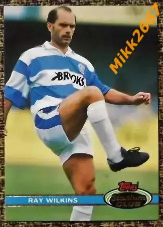 Ray WILKINS. Коллекция TOPPS Stadium Club Английская Премьер-Лига 92-93