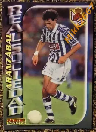Agustin ARANZABAL Alkorta. Коллекция PANINI Futbol 1998-1999