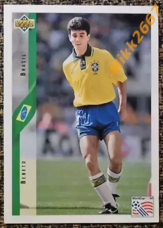 BEBETO. Коллекция Upper Deck Чемпионат Мира США 1994