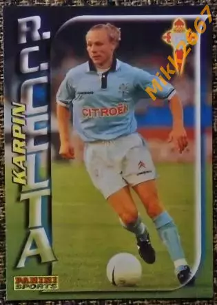 Валерий КАРПИН. Коллекция PANINI Futbol 1998-1999