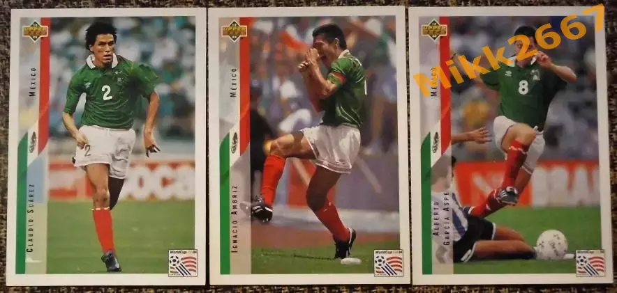 Сборная Мексики. Коллекция Upper Deck Чемпионат Мира США 1994