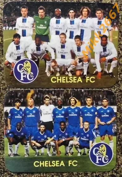 Календарики CHELSEA FC / 2 вида / В мире футбола 2006