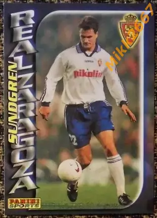 Gary SUNDGREN. Коллекция PANINI Futbol 1998-1999