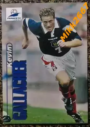 Kevin GALLACHER. Коллекция PANINI Чемпионат Мира 1998 (коллекционные карточки)