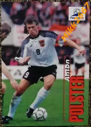 Anton POLSTER. Коллекция PANINI Чемпионат Мира 1998 (коллекционные карточки)