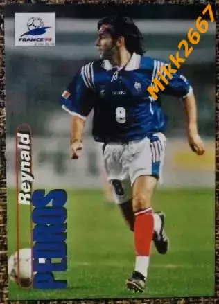 Reynald PEDROS. Коллекция PANINI Чемпионат Мира 1998 (коллекционные карточки)