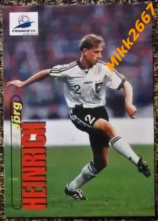 Jorg HEINRICH. Коллекция PANINI Чемпионат Мира 1998 (коллекционные карточки)