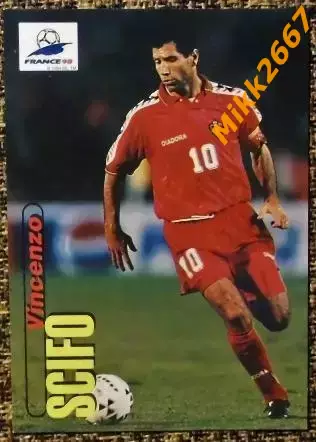 Vincenzo SCIFO. Коллекция PANINI Чемпионат Мира 1998 (коллекционные карточки)