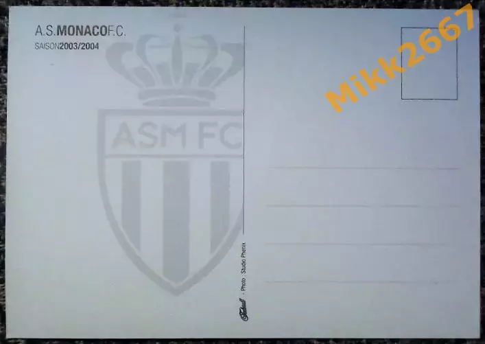 A.C.MONACO F.C. / ФК МОНАКО, 2003-2004 1