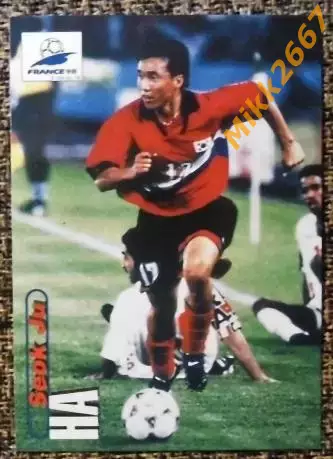 Seok Ju HA. Коллекция PANINI Чемпионат Мира 1998 (коллекционные карточки)