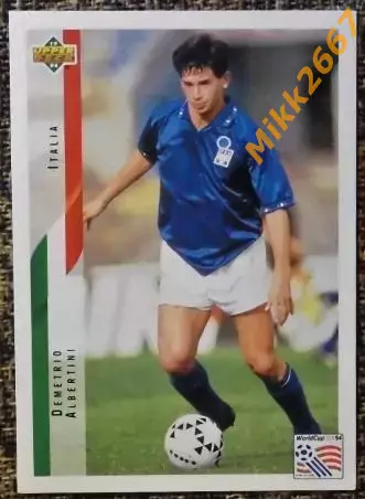 Demetrio ALBERTINI. Коллекция Upper Deck Чемпионат Мира США 1994