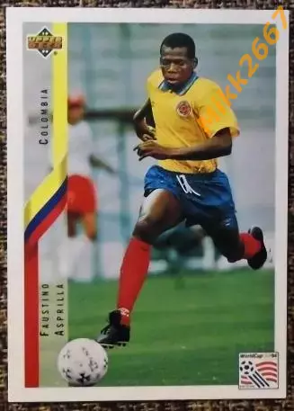 Faustino ASPRILLA. Коллекция Upper Deck Чемпионат Мира США 1994