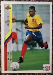 Faustino ASPRILLA. Коллекция Upper Deck Чемпионат Мира США 1994