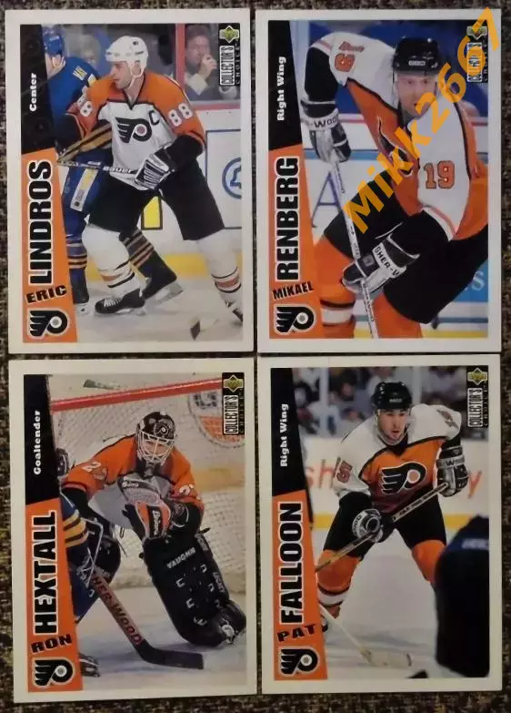 PHILADELPHIA FLYERS. Коллекция Collector's Choice NHL 1996-1997