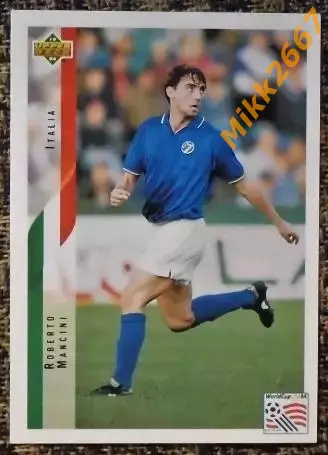 Roberto MANCINI. Коллекция Upper Deck Чемпионат Мира США 1994
